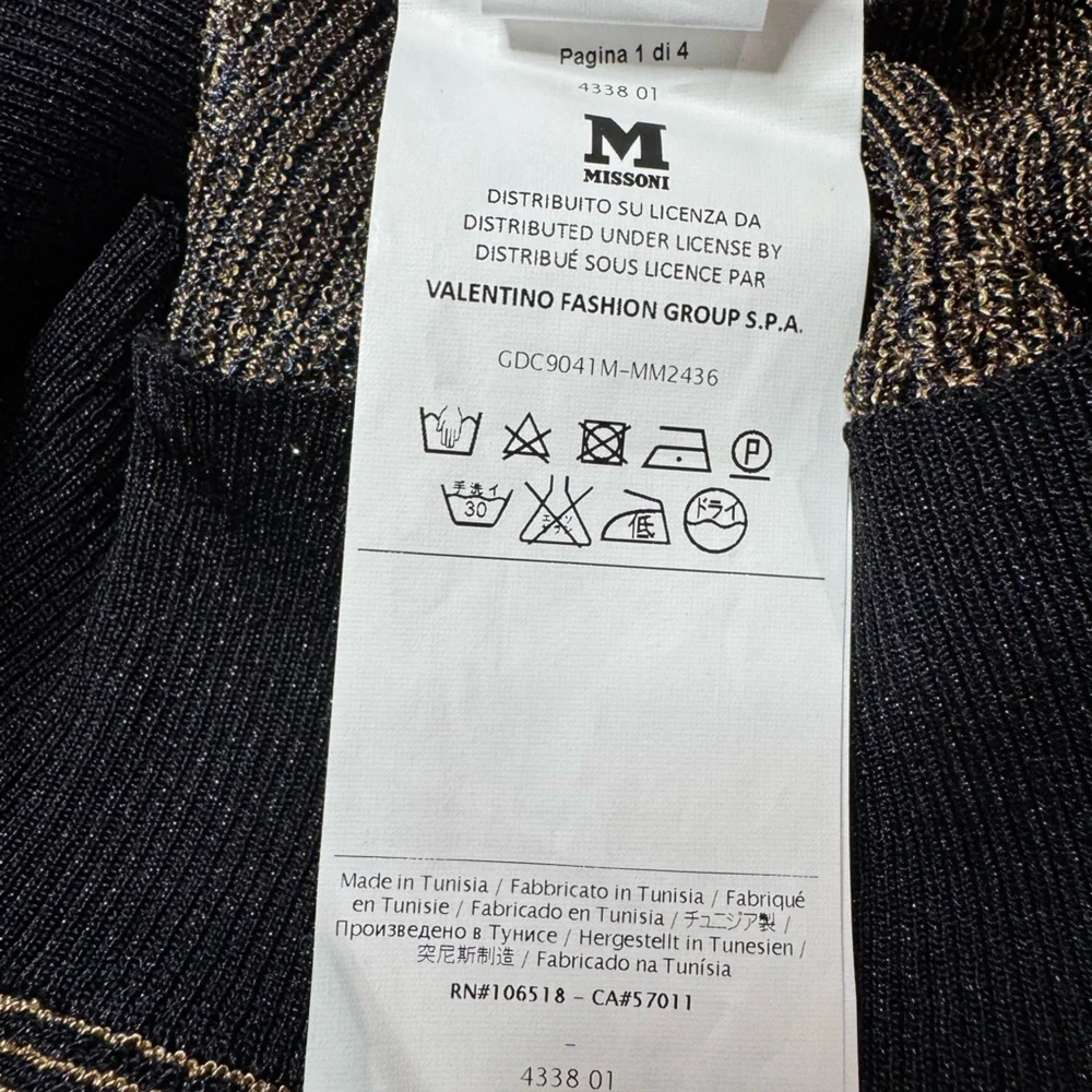 Missoni Metallic Zig Zag Sweater size 40 (4)